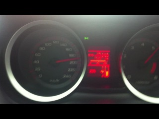 my lancer x 2 0 - 210 km/h on video)) almost top speed